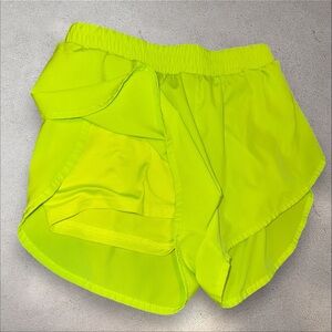 Neon yellow runderwear shorts